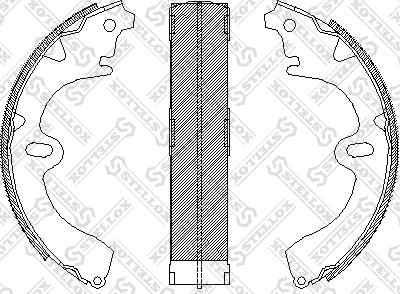 Stellox 108 100-SX - Brake Shoe Set www.autospares.lv