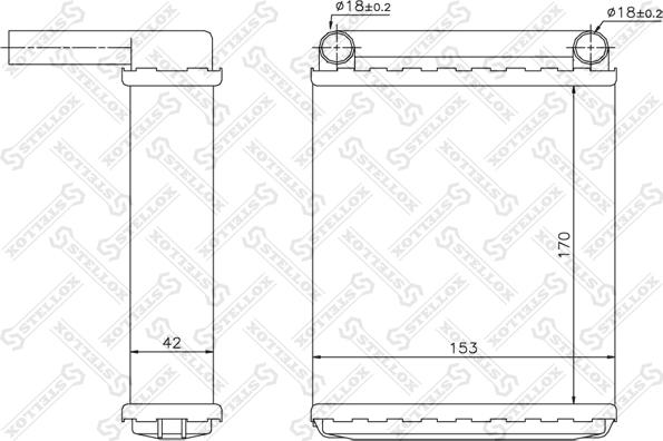 Stellox 10-35139-SX - Heat Exchanger, interior heating www.autospares.lv