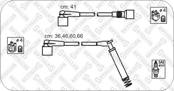 Stellox 10-38450-SX - Augstsprieguma vadu komplekts www.autospares.lv