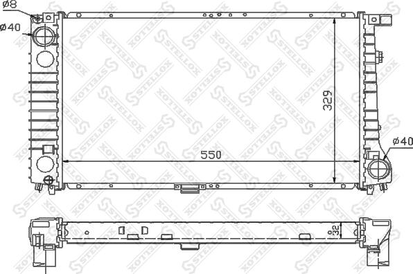 Stellox 10-25568-SX - Radiators, Motora dzesēšanas sistēma www.autospares.lv