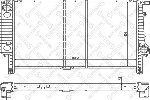 Stellox 10-25583-SX - Radiators, Motora dzesēšanas sistēma www.autospares.lv