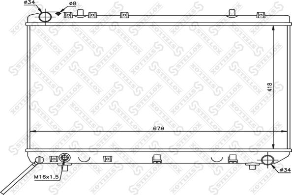 Stellox 10-25689-SX - Radiators, Motora dzesēšanas sistēma autospares.lv