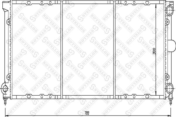 Stellox 10-25052-SX - Radiators, Motora dzesēšanas sistēma autospares.lv