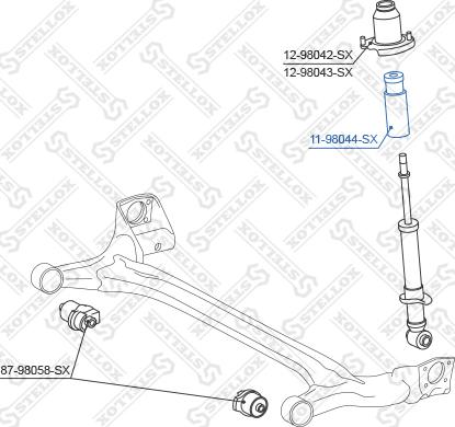 Stellox 11-98044-SX - Gājiena ierobežotājs, Atsperojums autospares.lv