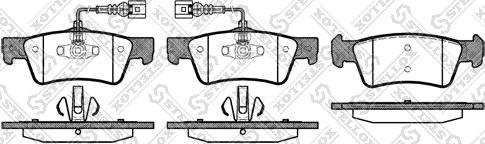 Stellox 1198 002-SX - Bremžu uzliku kompl., Disku bremzes autospares.lv