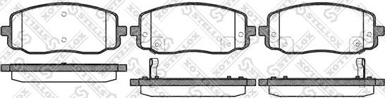 Stellox 1144 002-SX - Тормозные колодки, дисковые, комплект www.autospares.lv