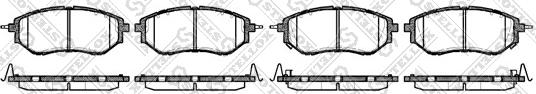 Stellox 1148 002-SX - Brake Pad Set, disc brake www.autospares.lv