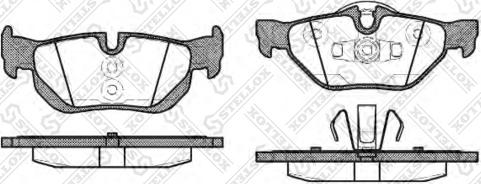 Stellox 1156 000-SX - Brake Pad Set, disc brake www.autospares.lv