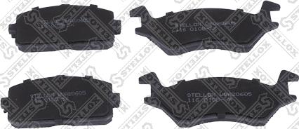 Stellox 116 010B-SX - Brake Pad Set, disc brake www.autospares.lv