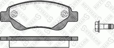 Stellox 1188 000-SX - Brake Pad Set, disc brake www.autospares.lv