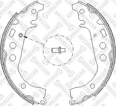 Stellox 112 100-SX - Bremžu loku komplekts autospares.lv