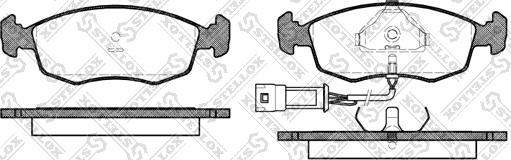 Stellox 183 002-SX - Тормозные колодки, дисковые, комплект www.autospares.lv