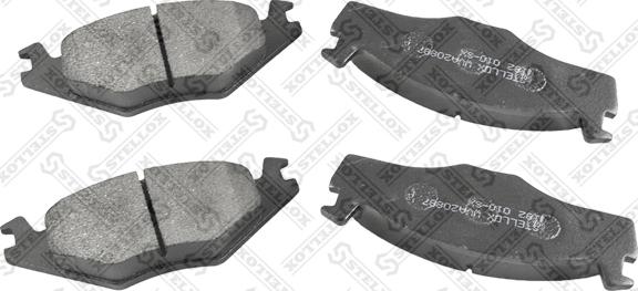 Stellox 182 010-SX - Brake Pad Set, disc brake www.autospares.lv