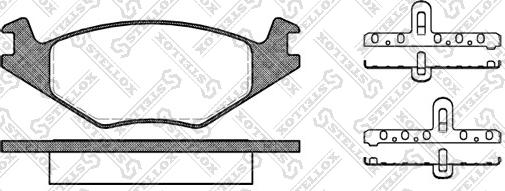 Stellox 182 020-SX - Brake Pad Set, disc brake www.autospares.lv