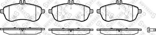 Stellox 1312 000-SX - Bremžu uzliku kompl., Disku bremzes autospares.lv