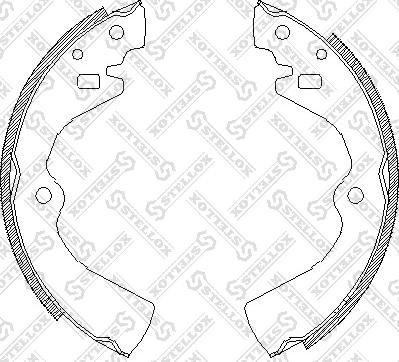 Stellox 138 100-SX - Bremžu loku komplekts autospares.lv