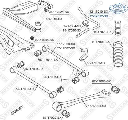 Stellox 12-17012-SX - Amortizatora statnes balsts autospares.lv