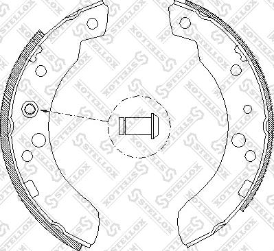 Stellox 122 100-SX - Bremžu loku komplekts autospares.lv