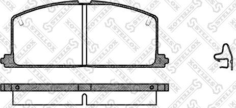 Stellox 178 004-SX - Brake Pad Set, disc brake www.autospares.lv