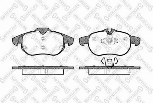 Stellox 899 000BL-SX - Brake Pad Set, disc brake www.autospares.lv