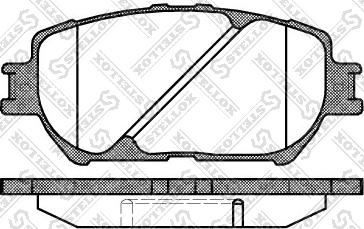 Stellox 895 000-SX - Brake Pad Set, disc brake www.autospares.lv