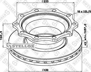 Stellox 85-00814-SX - Bremžu diski autospares.lv