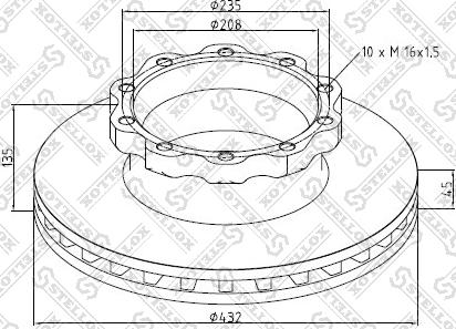 Stellox 85-00821-SX - Bremžu diski www.autospares.lv