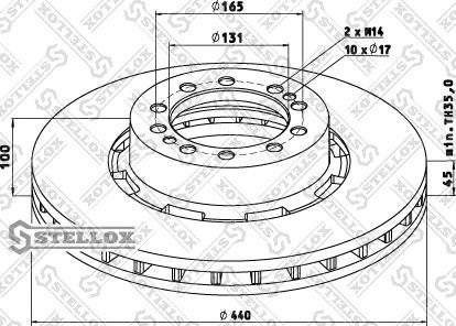 Stellox 85-00748-SX - Bremžu diski www.autospares.lv