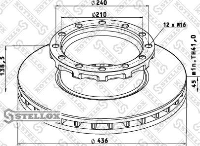 Stellox 85-00743-SX - Bremžu diski www.autospares.lv