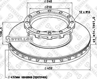 Stellox 85-00742-SX - Bremžu diski www.autospares.lv