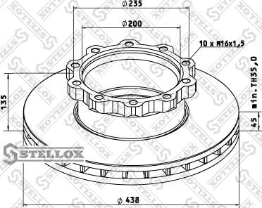 Stellox 85-00715-SX - Bremžu diski www.autospares.lv