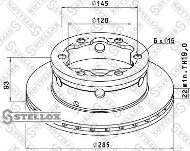 Stellox 85-00721-SX - Bremžu diski www.autospares.lv