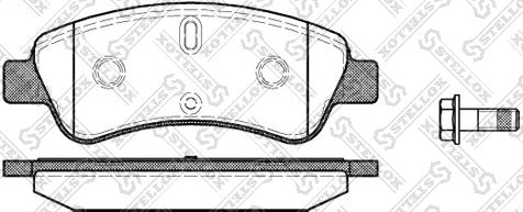 Stellox 851 010B-SX - Bremžu uzliku kompl., Disku bremzes autospares.lv