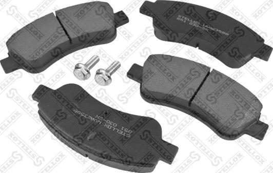 Stellox 851 030-SX - Тормозные колодки, дисковые, комплект www.autospares.lv