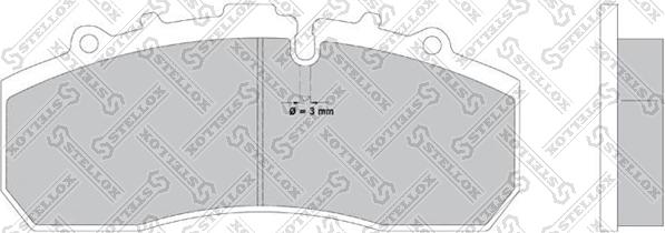 Stellox 85-11413-SX - Brake Pad Set, disc brake www.autospares.lv