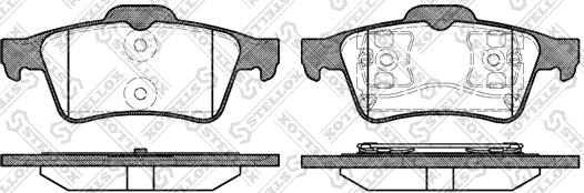 Stellox 853 000BL-SX - Bremžu uzliku kompl., Disku bremzes www.autospares.lv