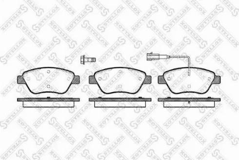 Stellox 869 001L-SX - Bremžu uzliku kompl., Disku bremzes autospares.lv