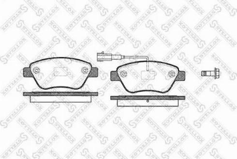 Stellox 869 011L-SX - Bremžu uzliku kompl., Disku bremzes autospares.lv