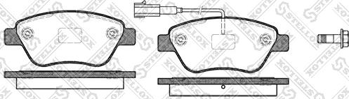 Stellox 869 011-SX - Brake Pad Set, disc brake www.autospares.lv