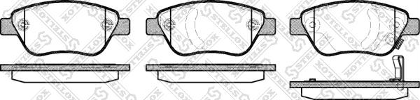 Stellox 869 031B-SX - Brake Pad Set, disc brake www.autospares.lv