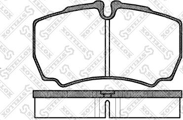 Stellox 860 000L-SX - Brake Pad Set, disc brake www.autospares.lv