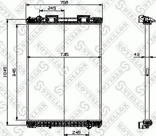 Stellox 81-03316-SX - Radiators, Motora dzesēšanas sistēma www.autospares.lv