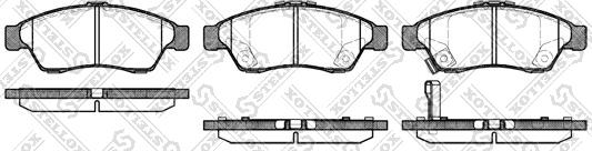 Stellox 886 001B-SX - Тормозные колодки, дисковые, комплект www.autospares.lv