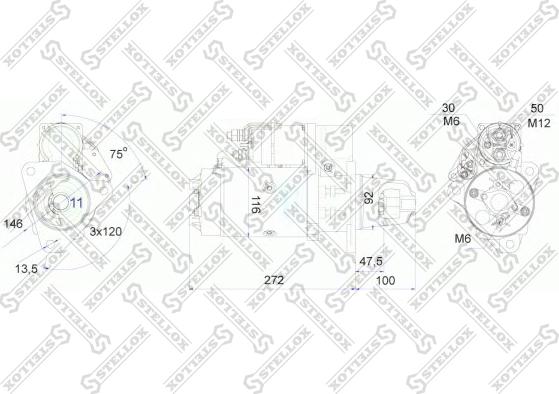 Stellox 88-02030-SX - Starteris autospares.lv