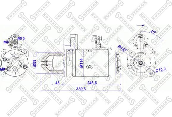 Stellox 88-02027-SX - Starter www.autospares.lv