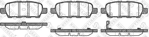 Stellox 887 001-SX - Brake Pad Set, disc brake www.autospares.lv