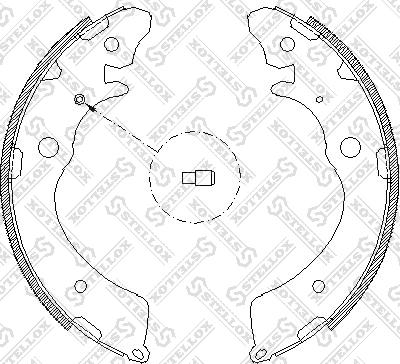 Stellox 394 100-SX - Bremžu loku komplekts autospares.lv