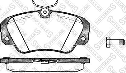 Stellox 393 000B-SX - Brake Pad Set, disc brake www.autospares.lv