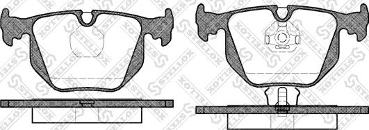 Stellox 392 000B-SX - Brake Pad Set, disc brake www.autospares.lv