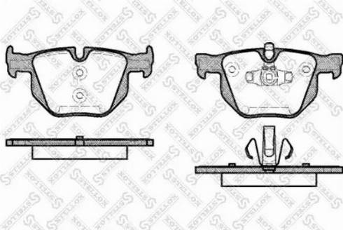 Stellox 392 070L-SX - Bremžu uzliku kompl., Disku bremzes www.autospares.lv